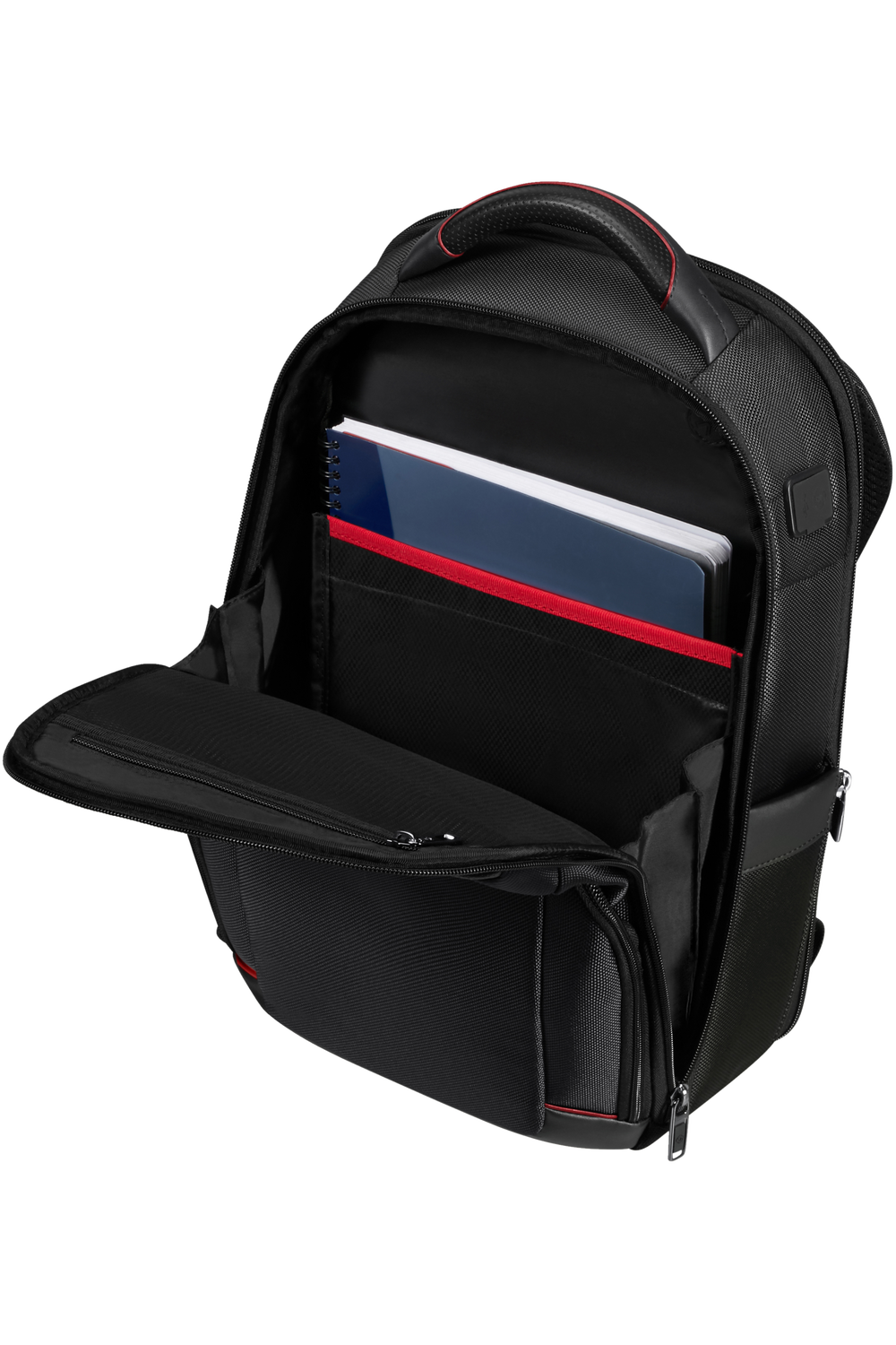Samsonite Pro DLX 6 rygsæk indvendigt look i hovedrum