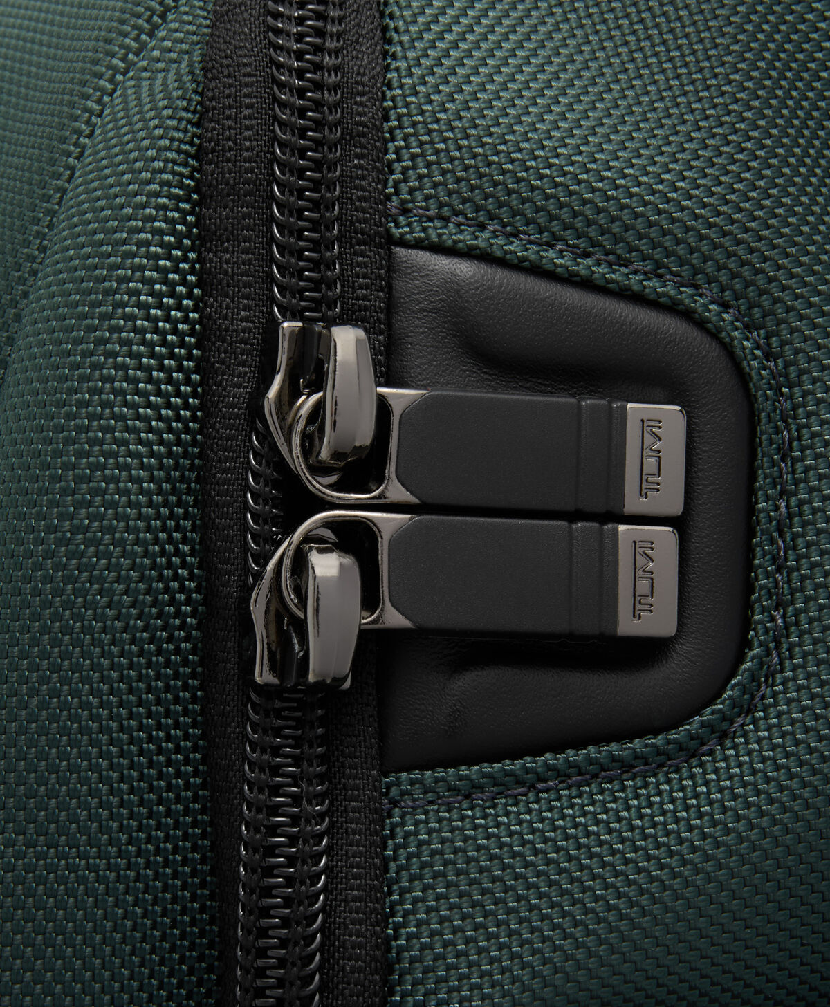 TUMI Alpha TUMI Brief Pack Deep Pine open interior