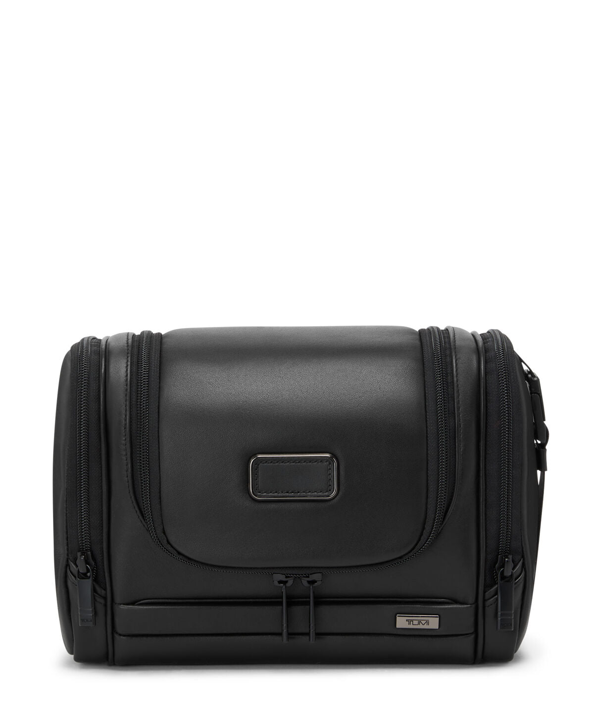 TUMI Alpha Hanging Travel Kit Black Leather front